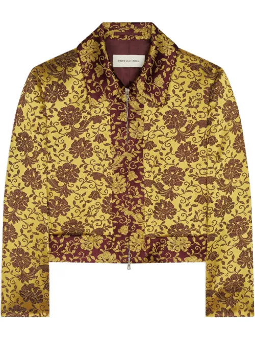 Blazer en motif en jacquard - DRIES VAN NOTEN - Modalova