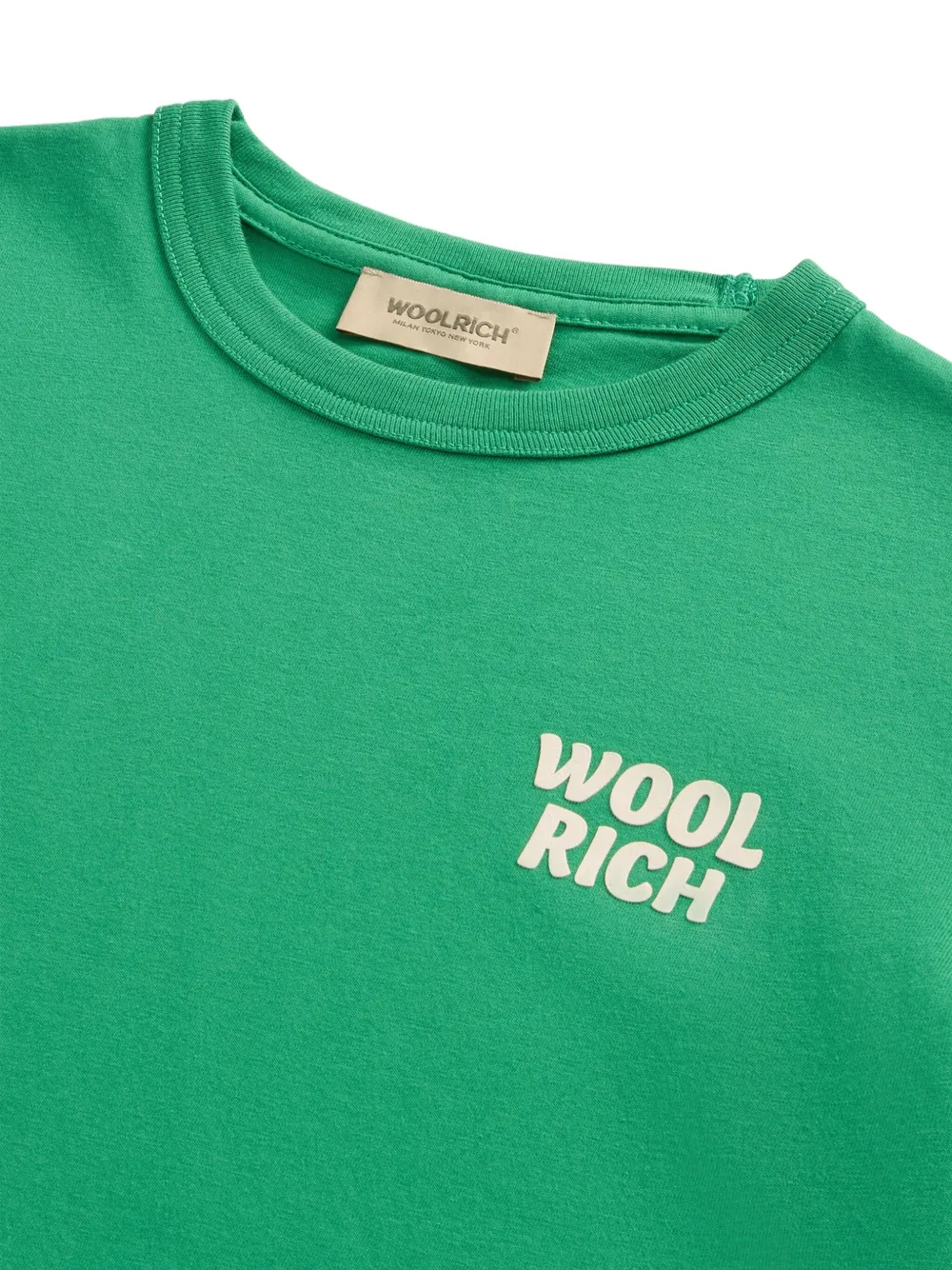 Woolrich T-shirt met logo Groen