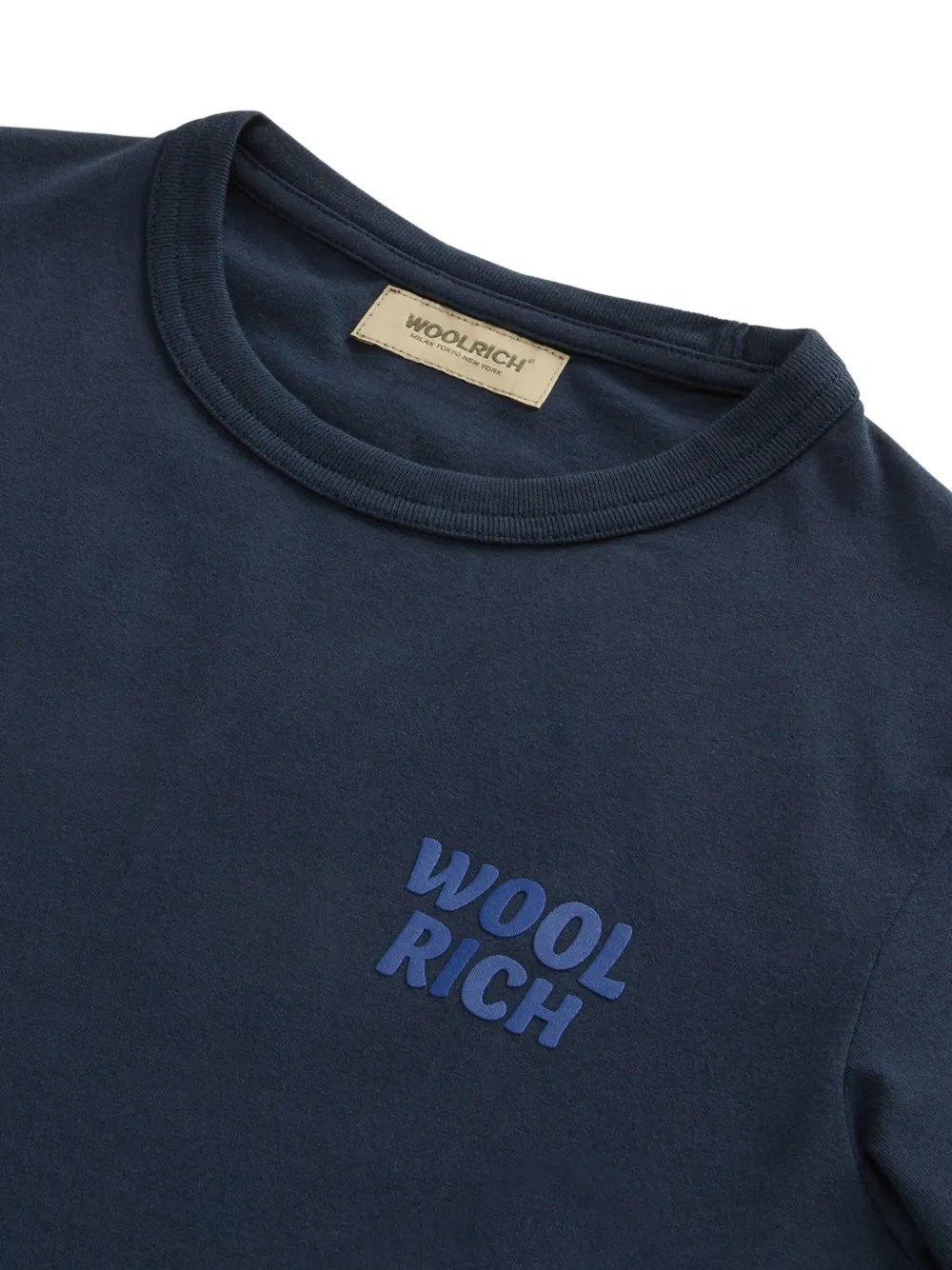 Woolrich T-shirt met logo Blauw