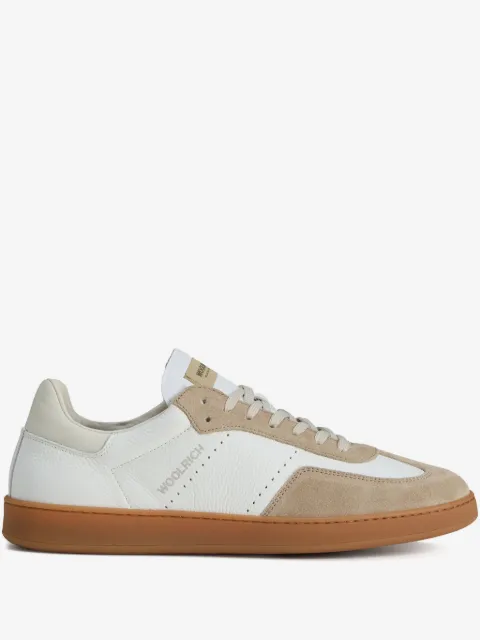 Woolrich retro-sneakers i ruskind og læder
