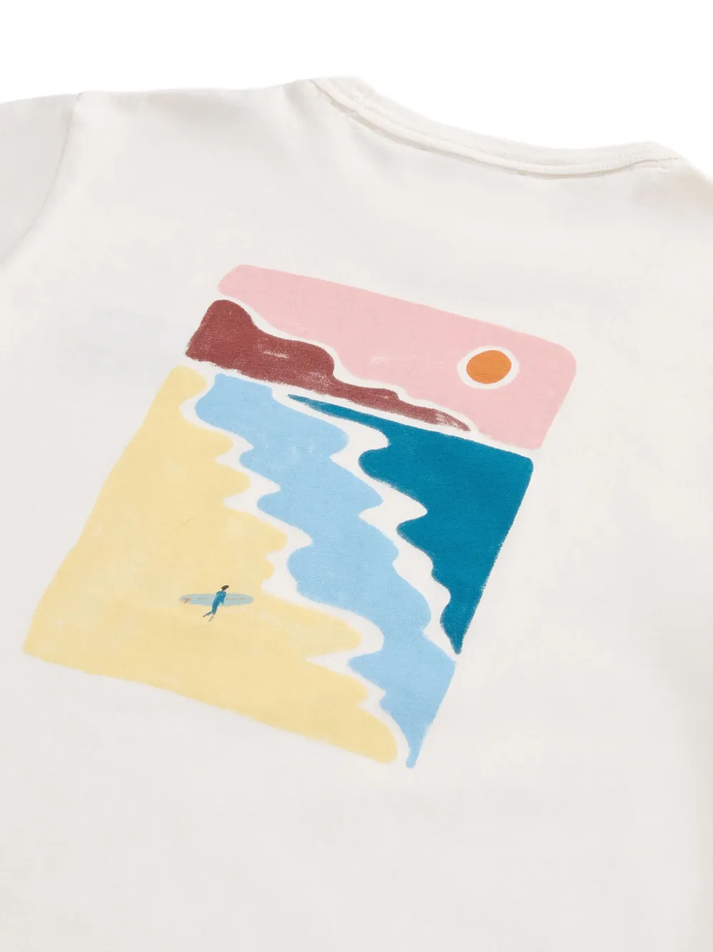 Woolrich T-shirt met Surf-print Wit