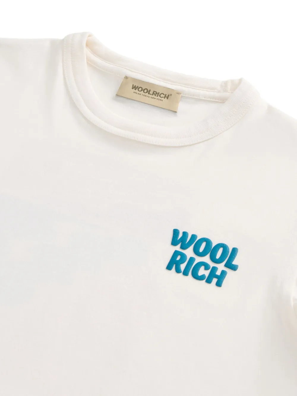 Woolrich T-shirt met Surf-print Wit