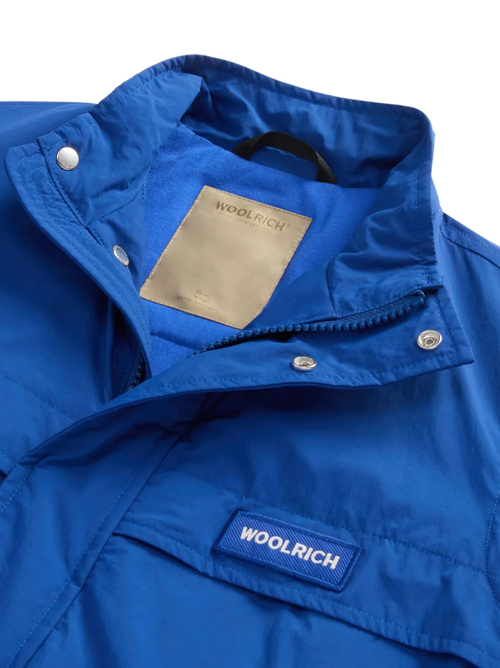 Woolrich Taslan gewatteerd jack Blauw