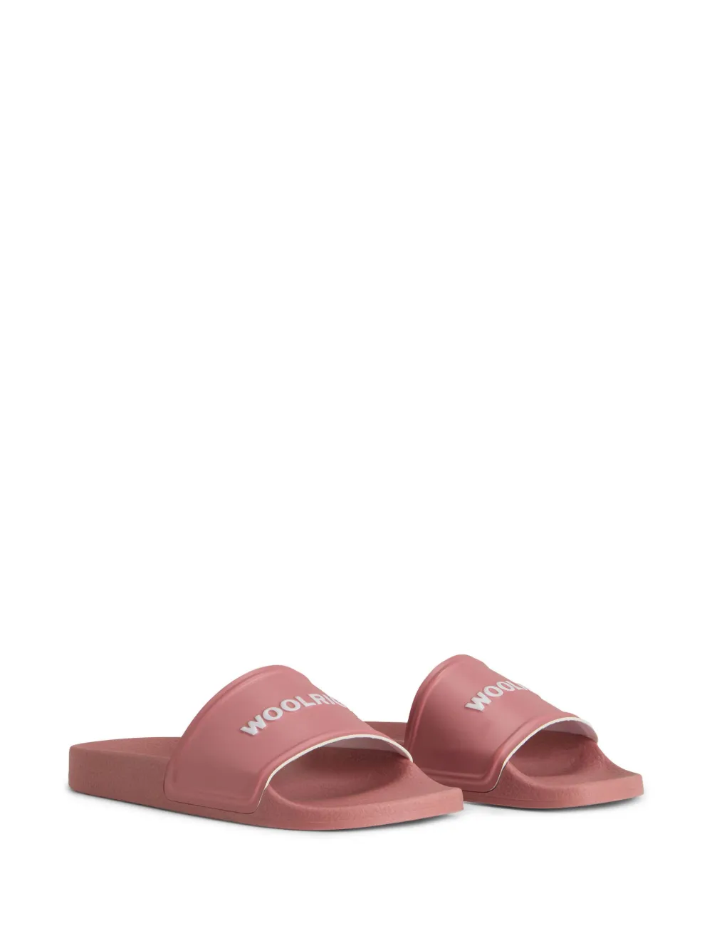 Woolrich Slippers met logo-reliëf - Roze