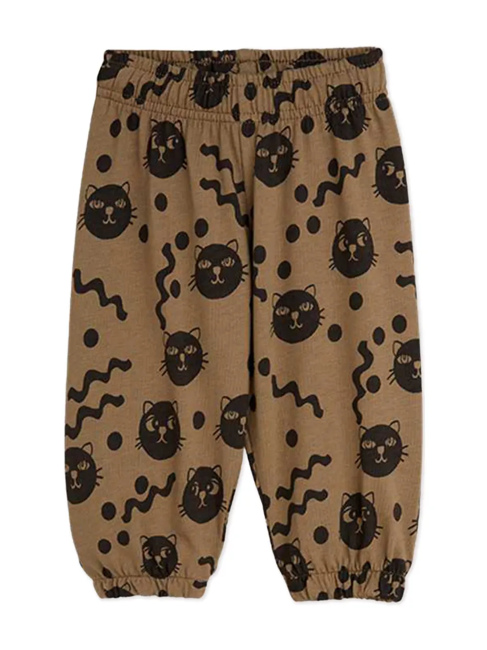 Mini Rodini Trainingspak met kattenprint Wit