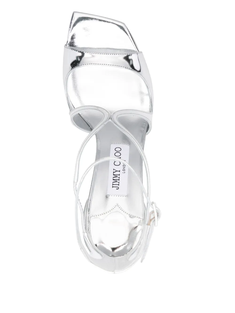 Jimmy Choo 95 mm Azia sandalen Zilver