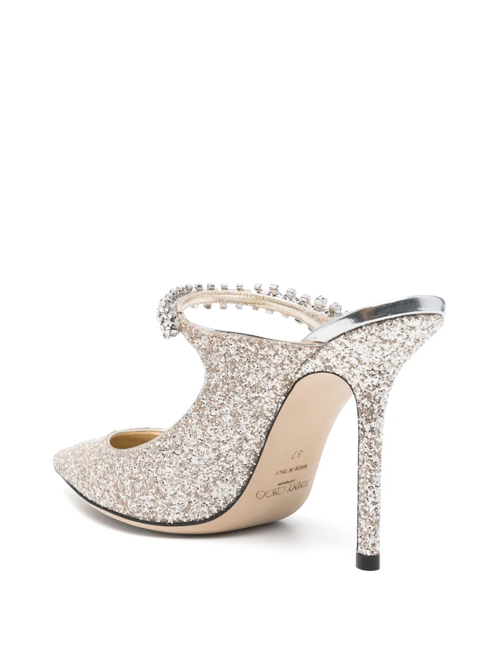 Jimmy Choo 100mm Bing muiltjes Goud