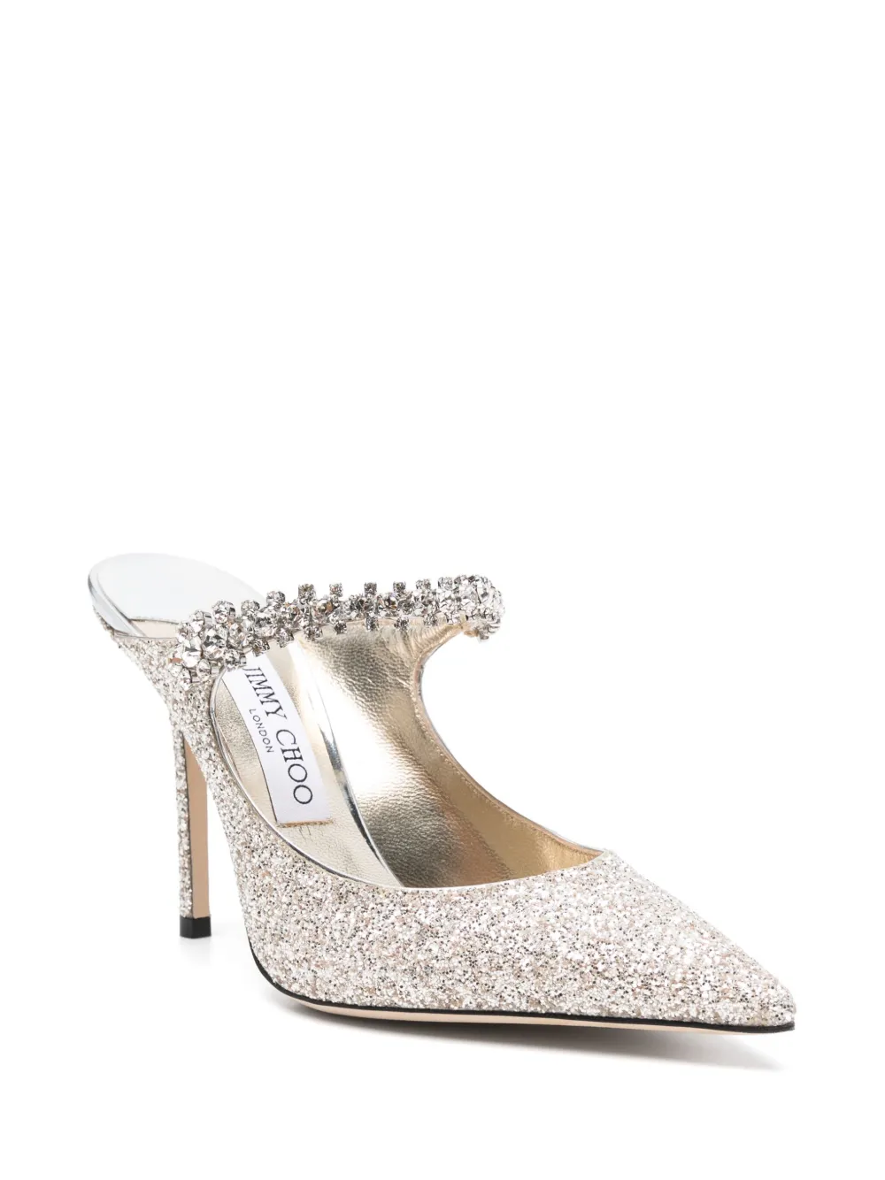 Jimmy Choo 100mm Bing muiltjes Goud