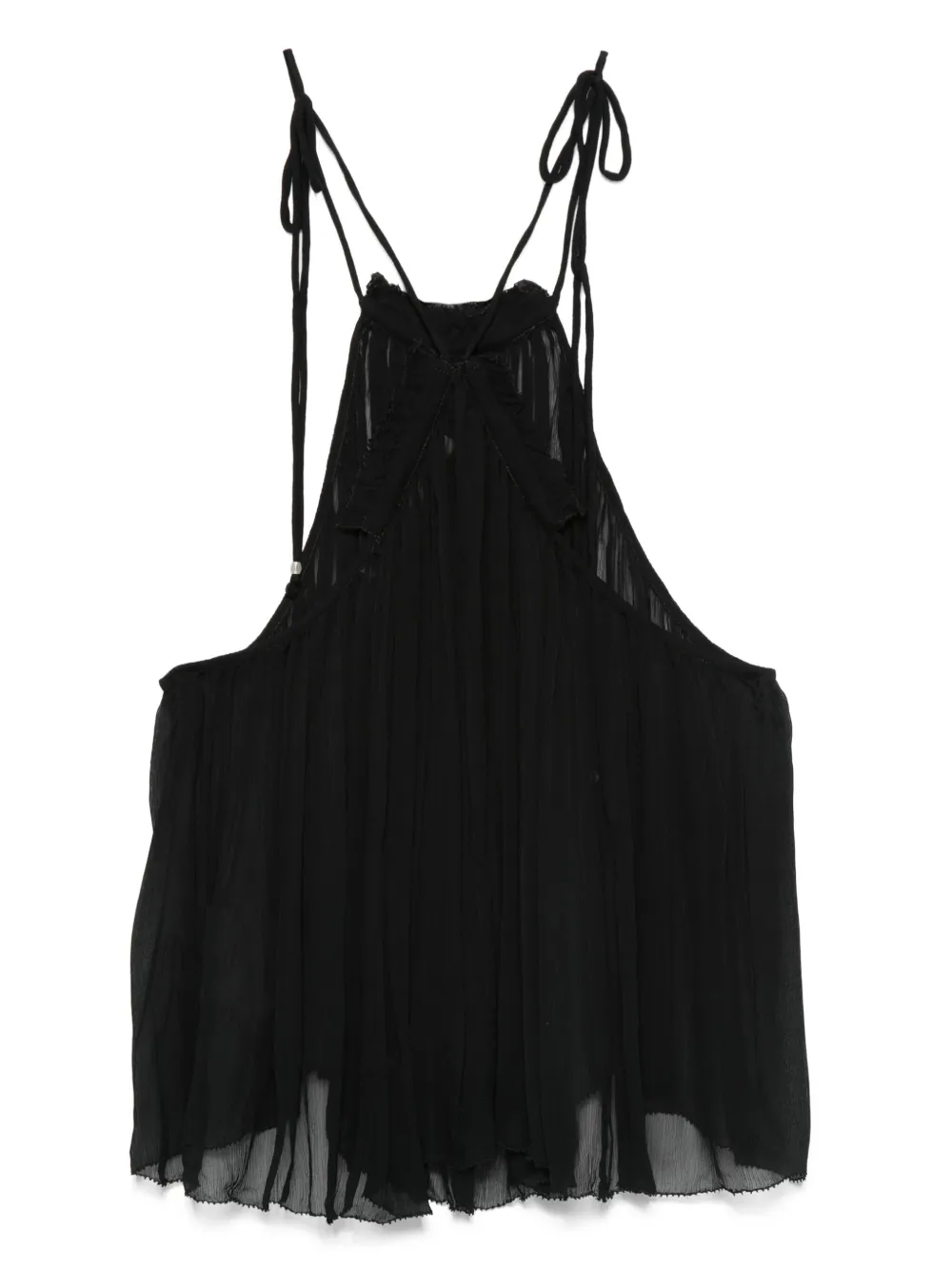 MARANT ÉTOILE Akila pleated halterneck top | Vests & Tank Tops | Image 2