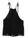 MARANT ÉTOILE Akila pleated halterneck top - Black