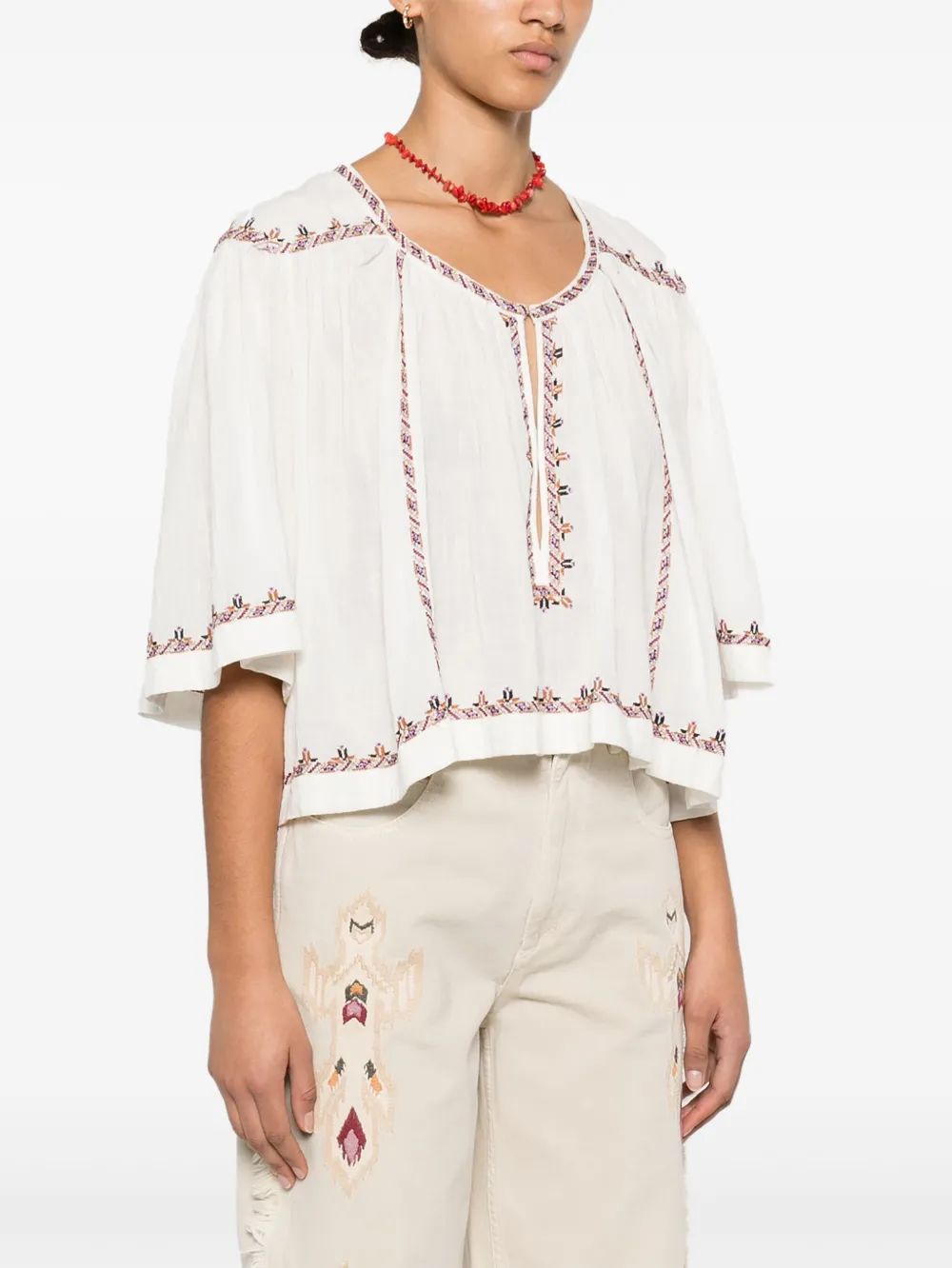 Isabel Marant Étoile Felicity Blouse In White