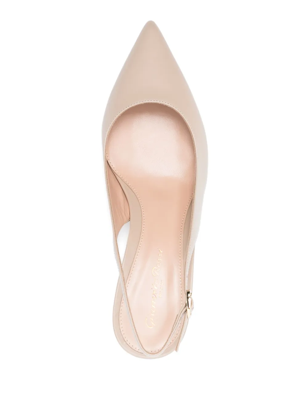 Gianvito Rossi 45 mm leren pumps Beige