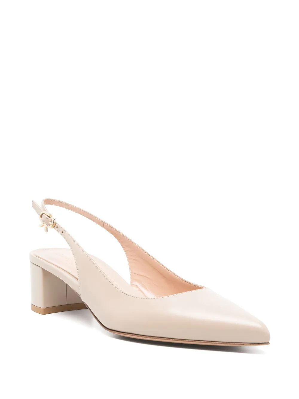 Gianvito Rossi 45 mm leren pumps - Beige