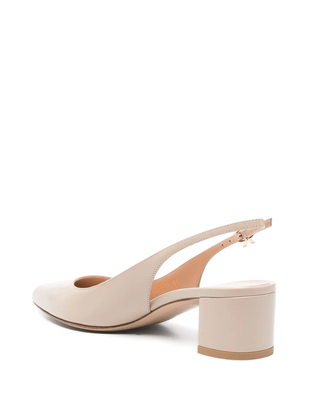 Gianvito Rossi 45 mm leren pumps Beige