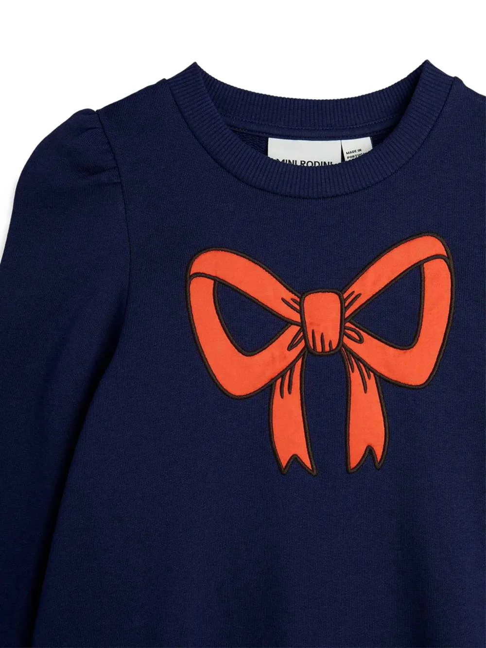 Mini Rodini Jurk met strikprint Blauw