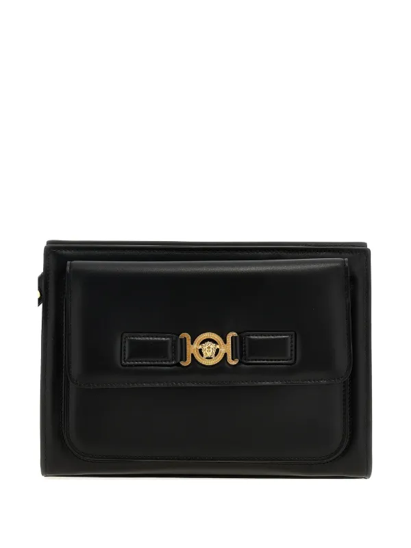 Versace ラ メドゥーサ クラッチバッグ | ブラック | FARFETCH JP