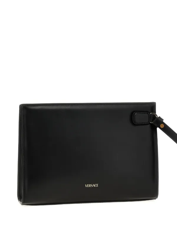 極美品 GIANNI VERSACE レザー クラッチバッグ メデューサ 黒 Versace ラ メドゥーサ クラッチバッグ | ブラック | FARFETCH JP