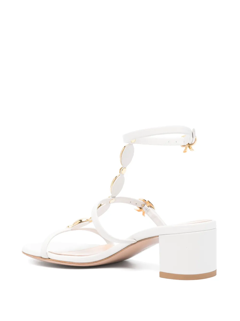 Gianvito Rossi 45 mm leren sandalen Beige