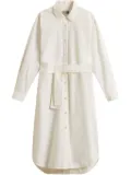 Woolrich belted shirt dress - White