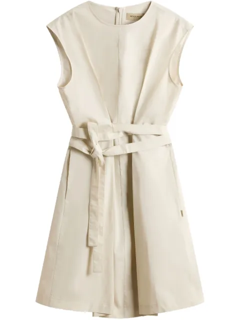 Woolrich poplin belted dress
