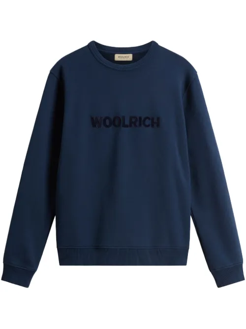 Woolrich sweat à patch logo - Bleu - Woolrich - Modalova