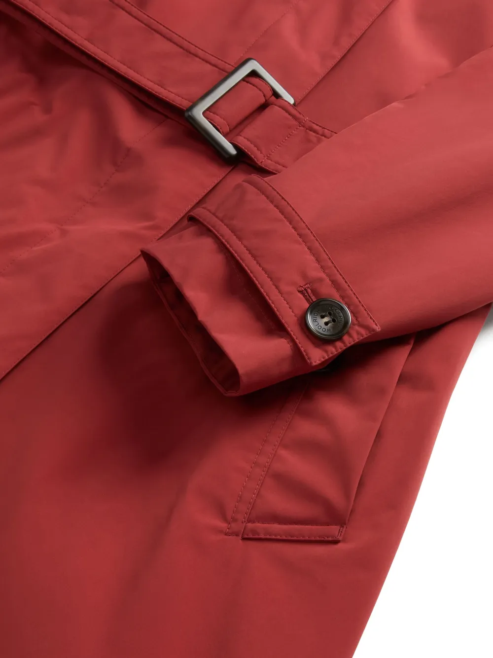 Woolrich Summer Trench Coat | Red | FARFETCH ID