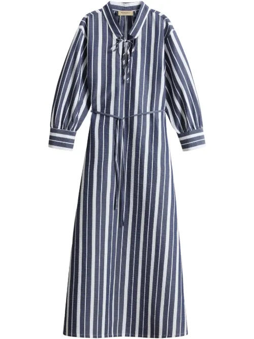 Robe mi-longue à rayures - Woolrich - Modalova