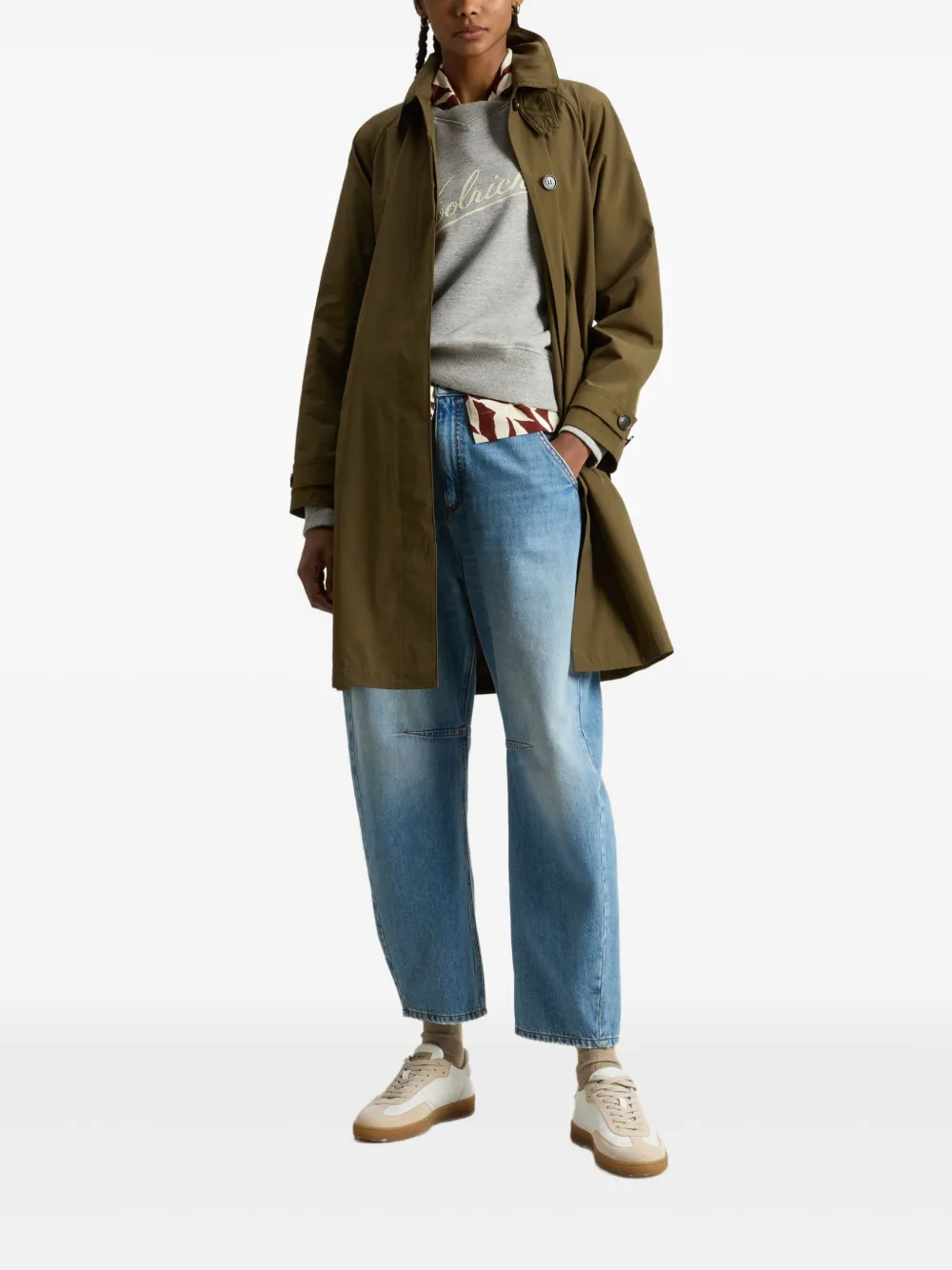 Woolrich Summer trench coat - Groen