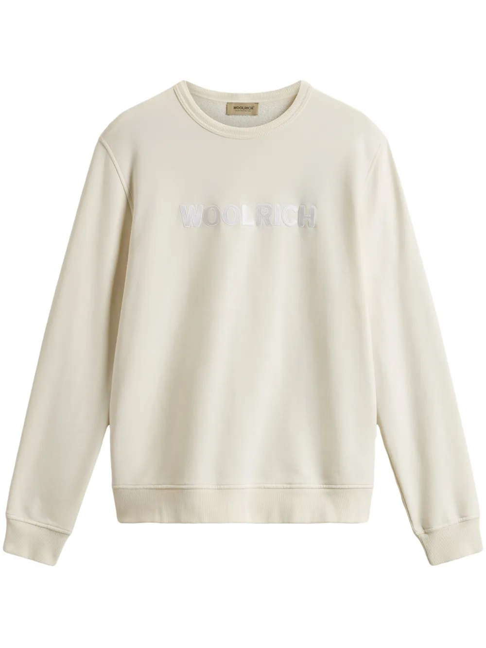 Woolrich sudadera con cuello redondo | blanco | Image 1