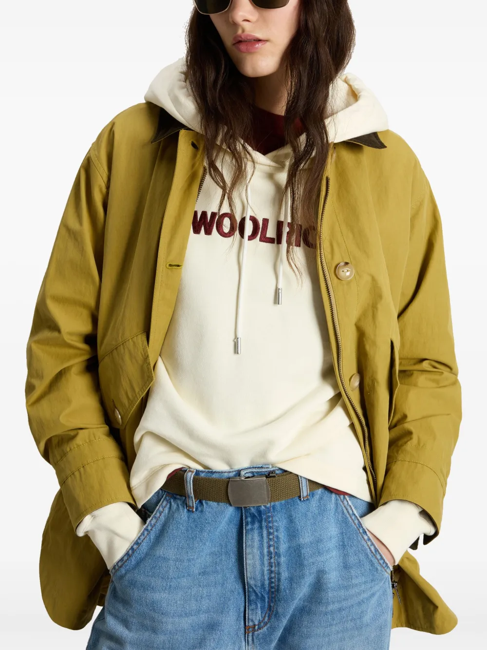 Woolrich Oversized jack Groen