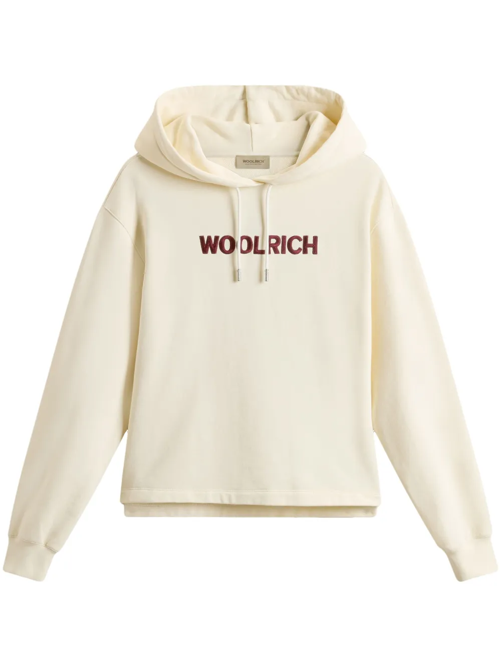 Woolrich Hoodie met geborduurd logo Wit