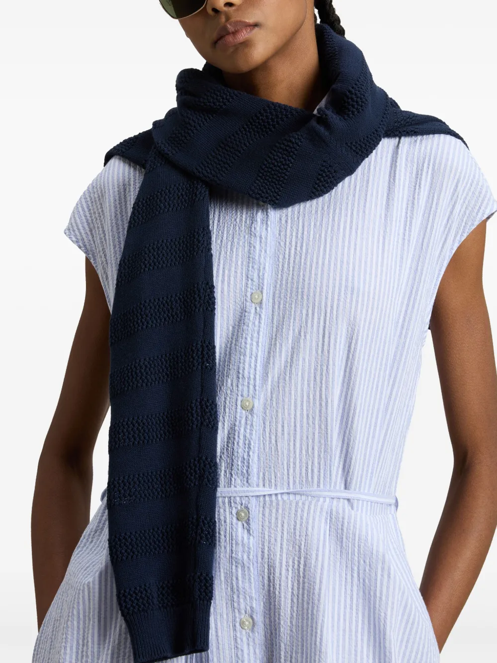 Woolrich Blousejurk met krijtstreep Blauw