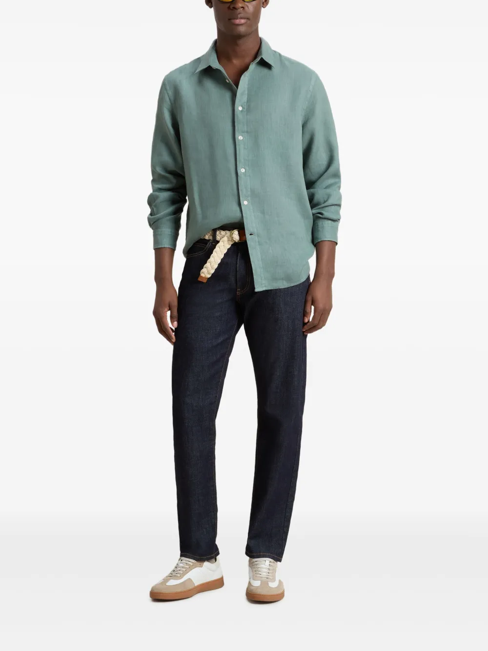 Woolrich Button-up overhemd met lange mouwen - Groen