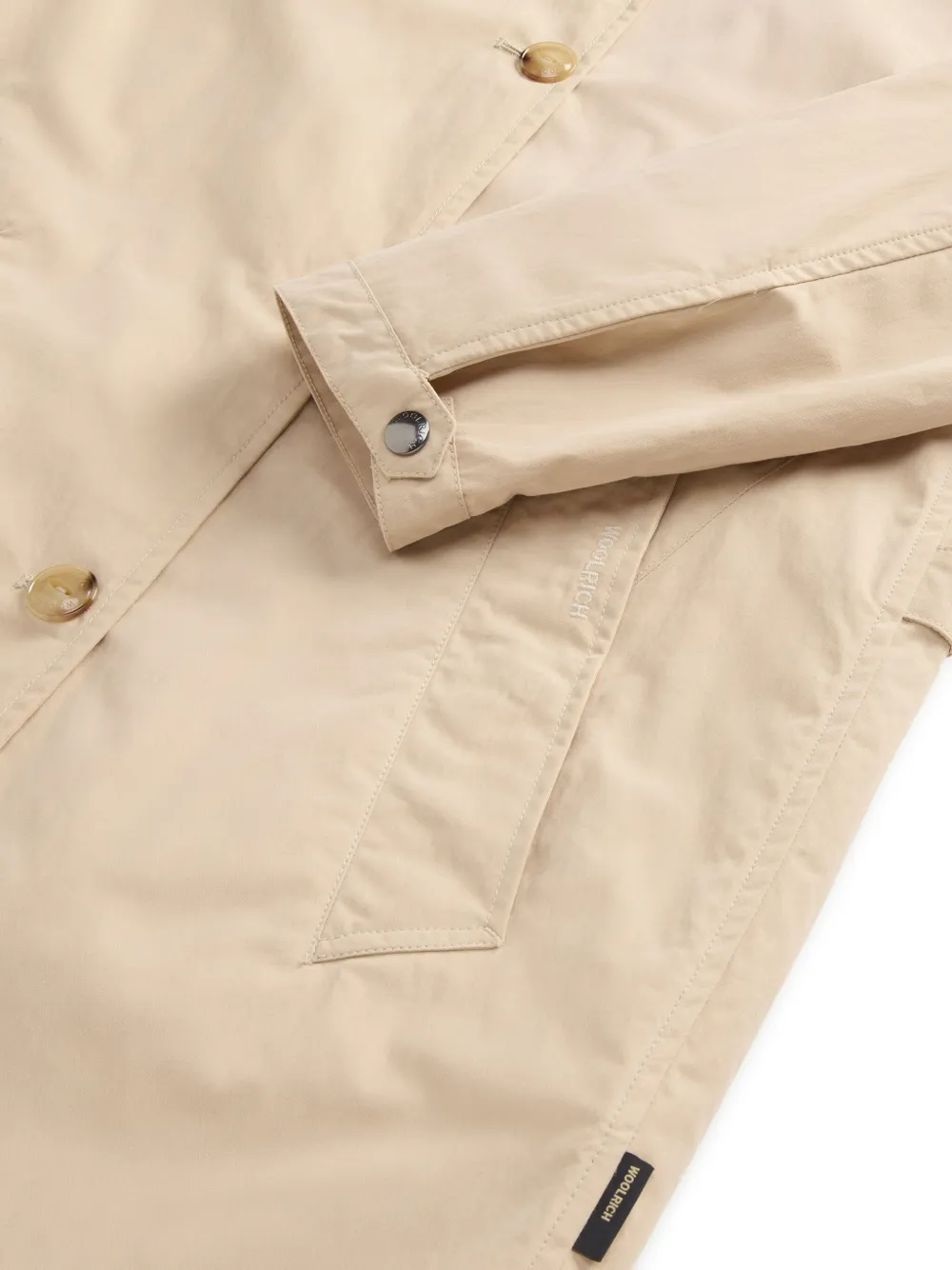 Woolrich single-breasted coat - Beige