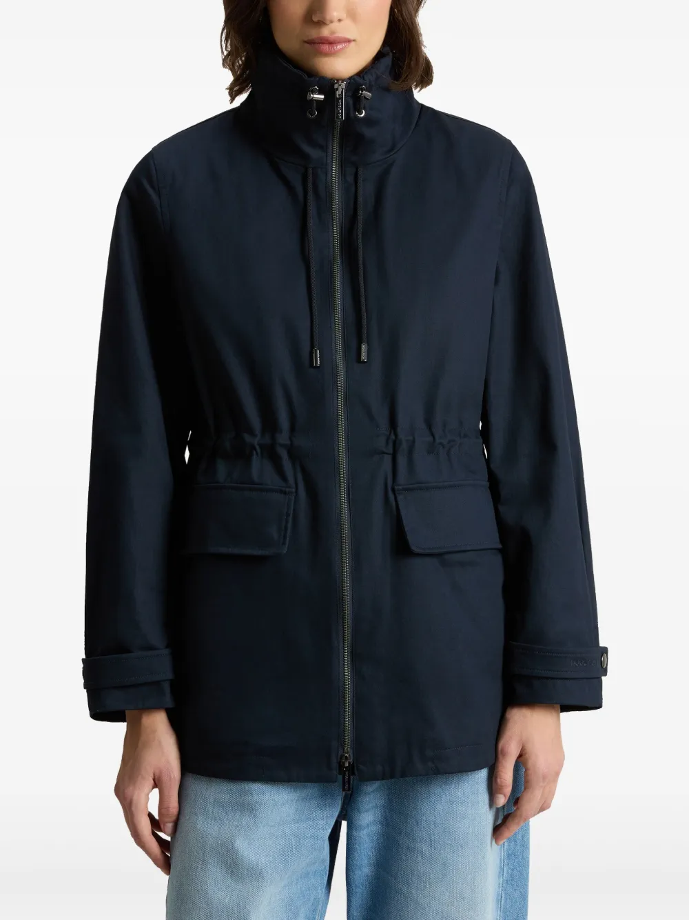 Woolrich Cinched-waist Jacket In Blue