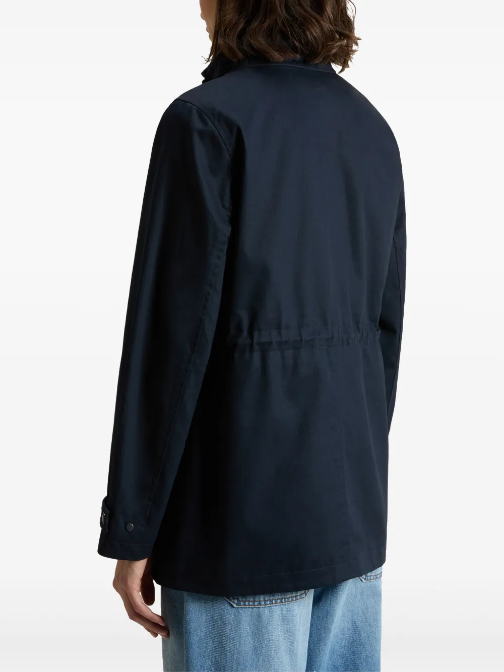 Woolrich Jack met gesmockte taille Blauw