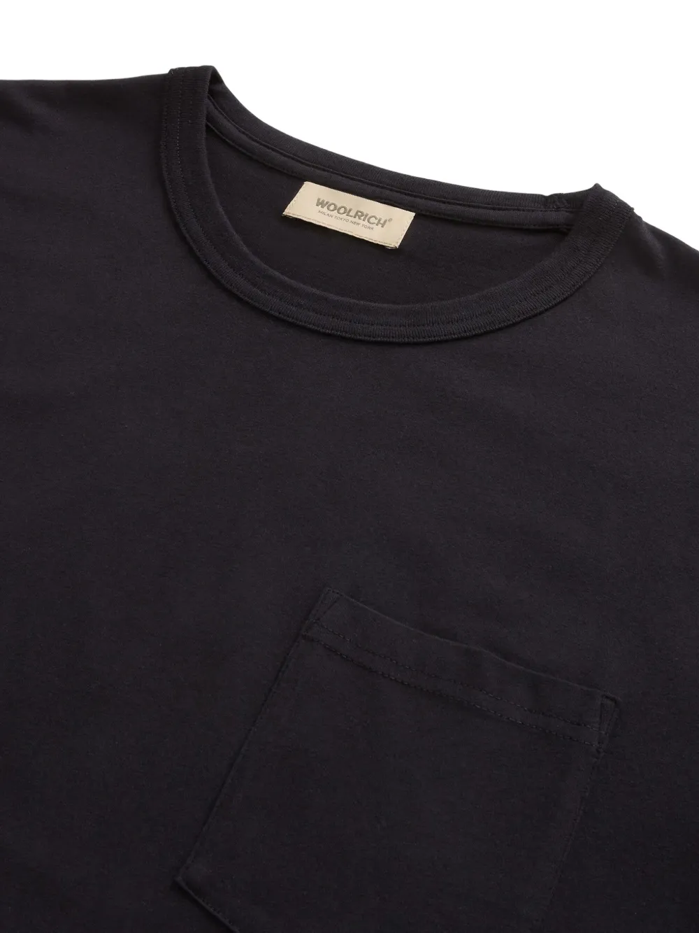 Woolrich T-shirt met geborduurd logo Zwart