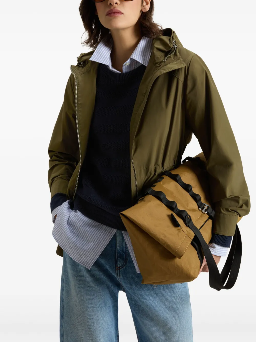 Woolrich Summer jack met capuchon Groen