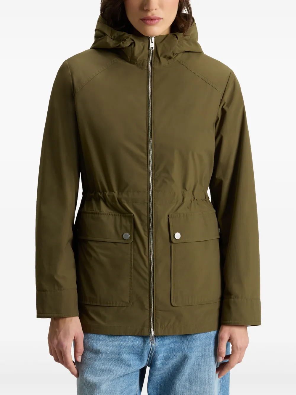 Woolrich Summer jack met capuchon Groen