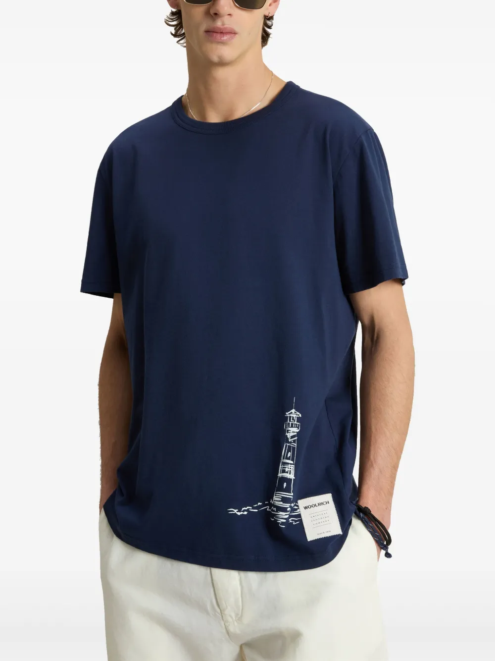 Woolrich Offshore T-shirt Blauw