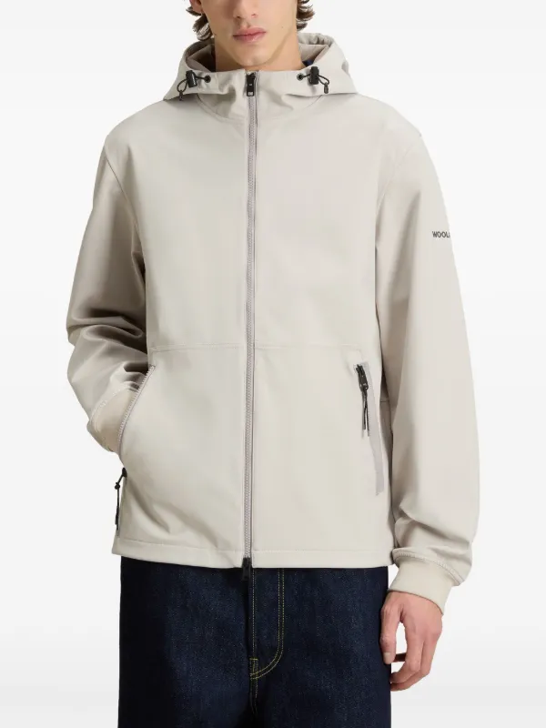 Woolrich Technical Hooded Jacket | Neutrals | FARFETCH