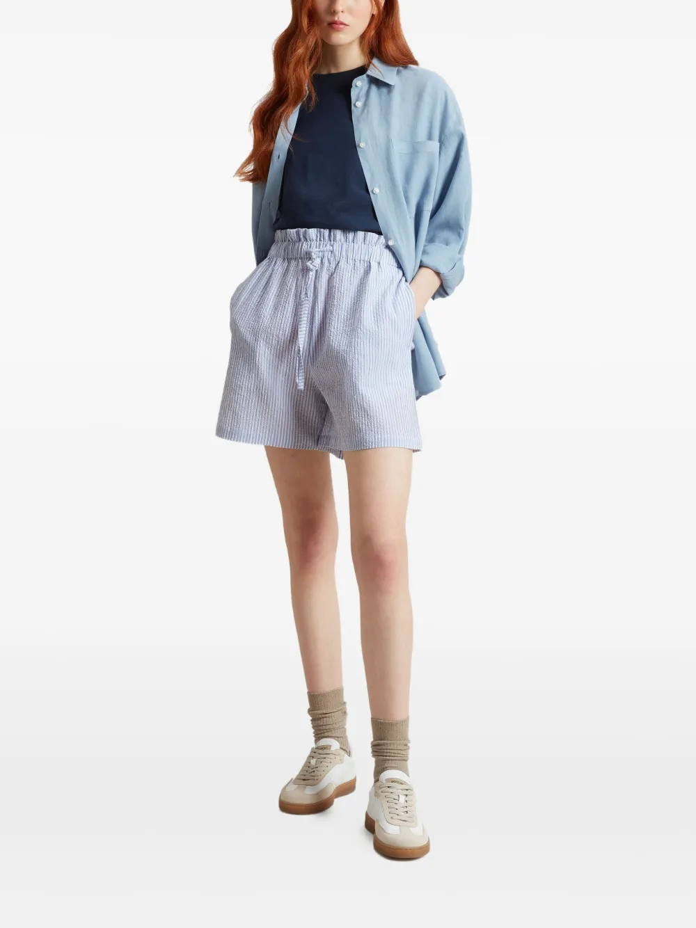 Woolrich Katoenen shorts - Blauw