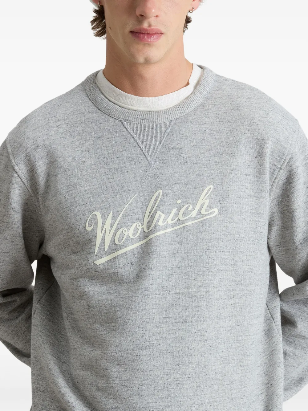 Woolrich Sweater met ronde hals Grijs