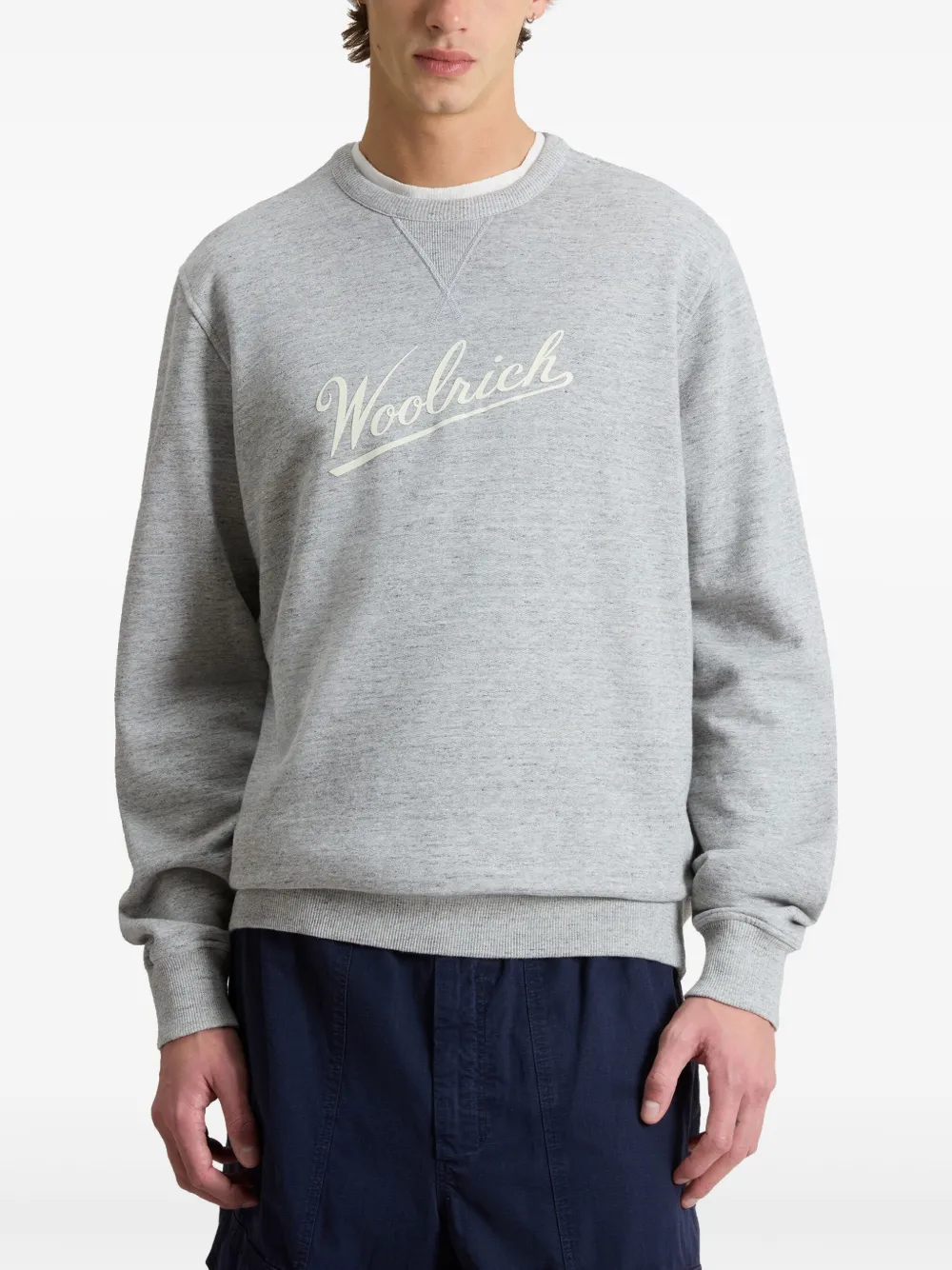 Woolrich Sweater met ronde hals Grijs
