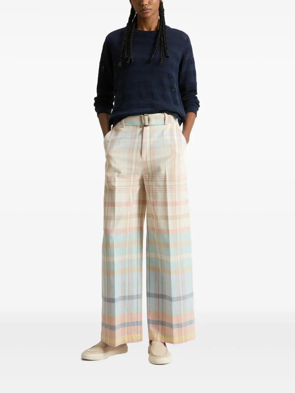 Woolrich Spring-check trousers - Beige