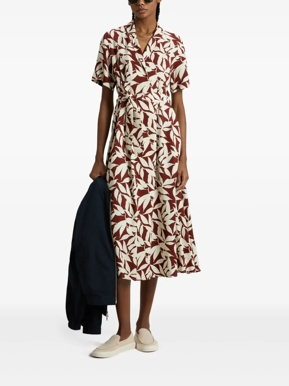 Woolrich Midi-jurk met print - Rood