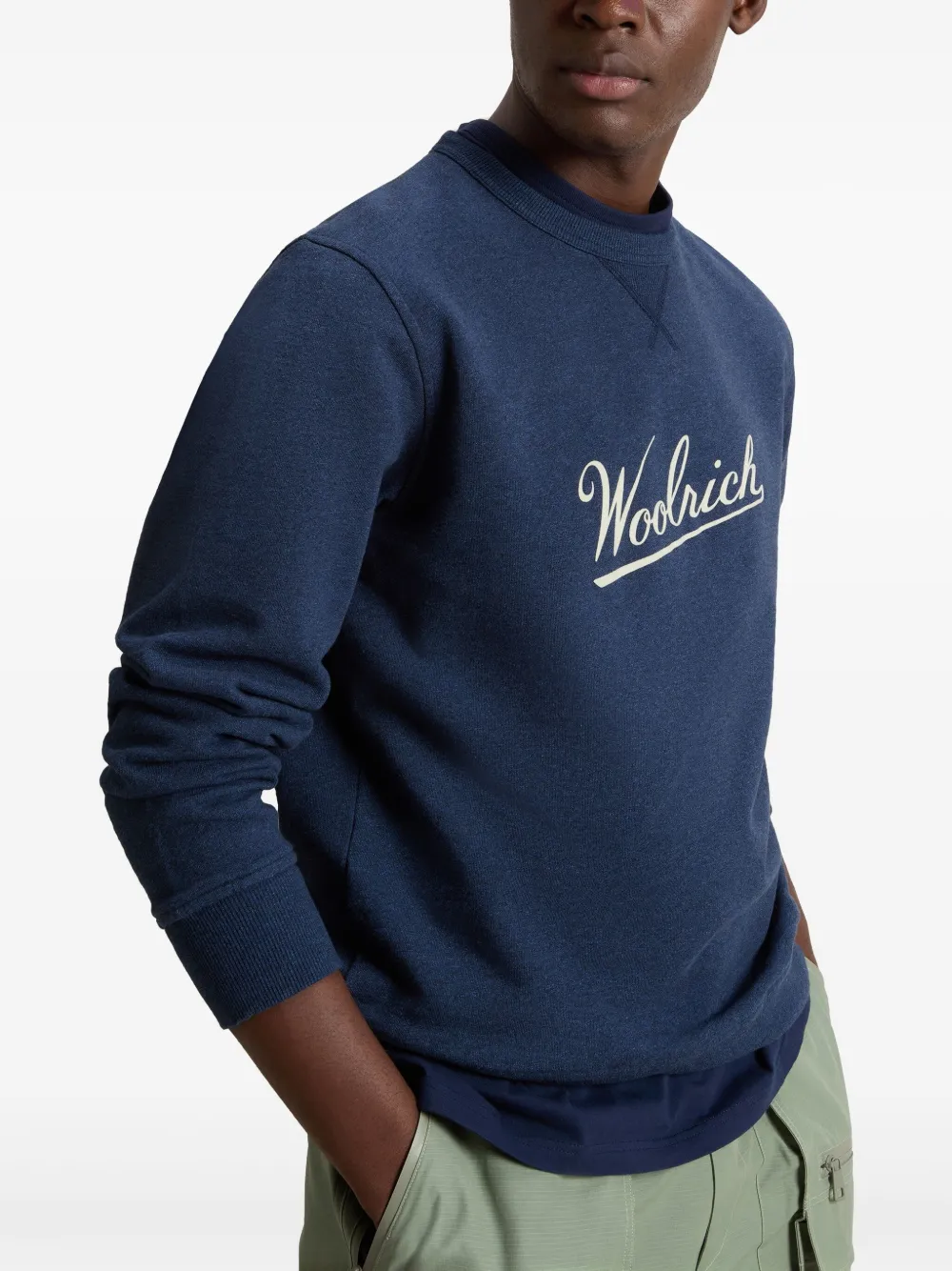 Woolrich Mouline sweater Blauw