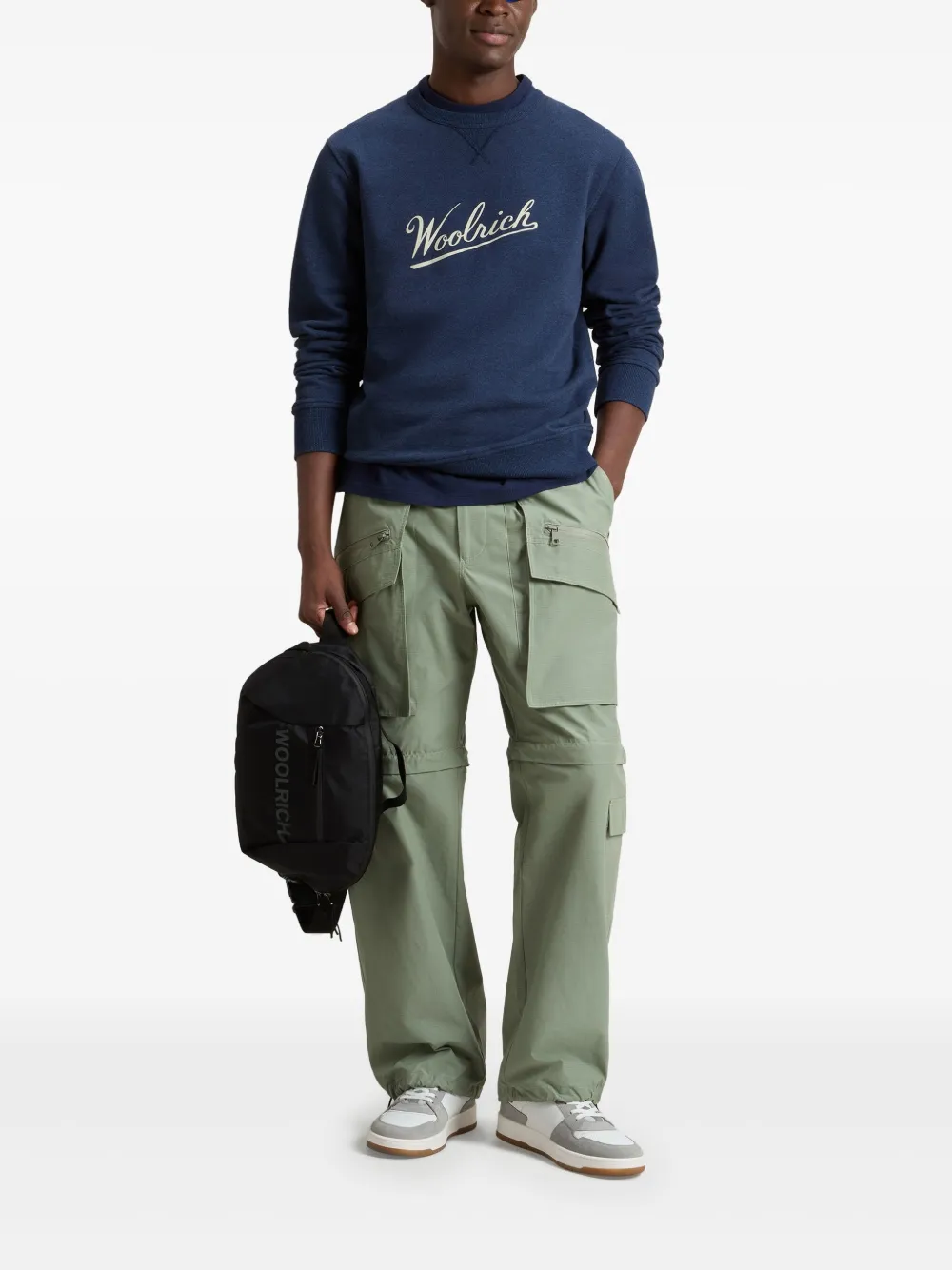 Woolrich Mouline sweater Blauw