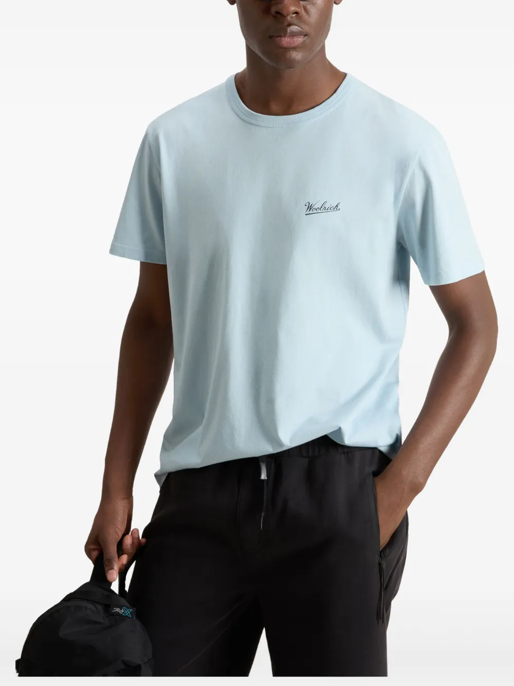 Woolrich T-shirt met logoprint Blauw