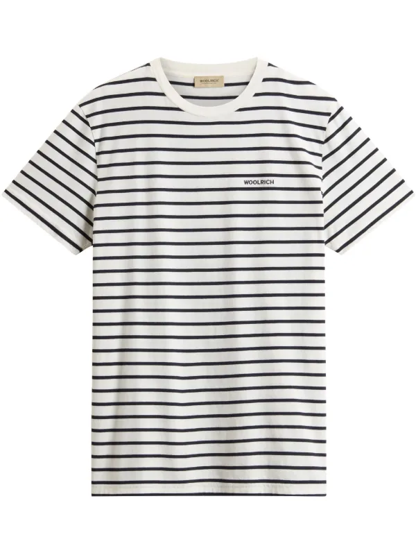 Woolrich T-shirt a Righe Bianco FARFETCH IT
